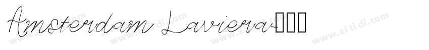 Amsterdam Laviera字体转换
